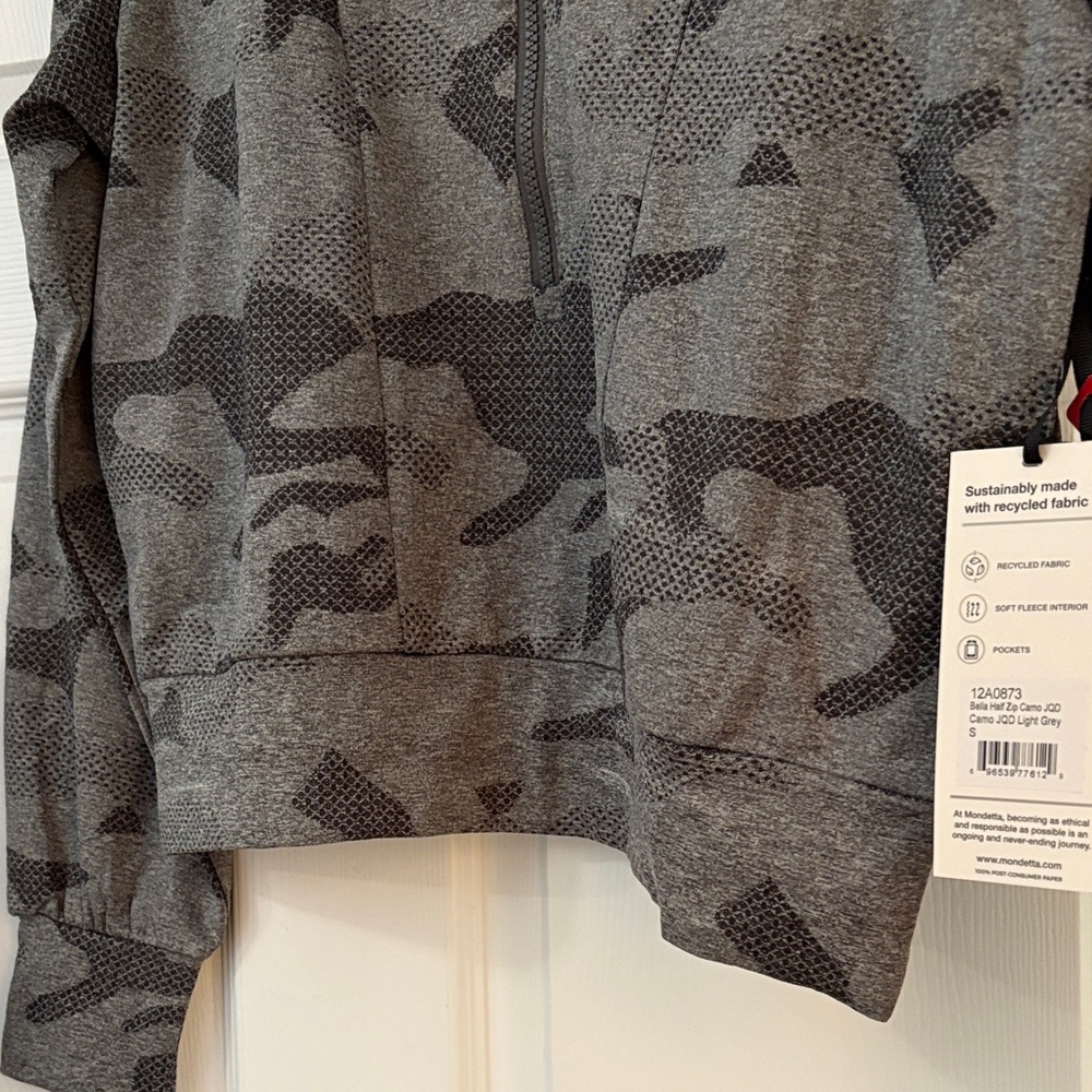 Mondetta Charcoal Camo High-Collar Jacket - Picture 6 of 11